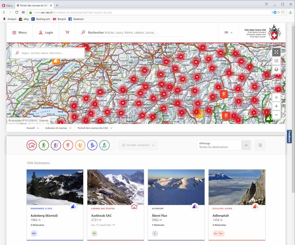 Finde deine Tour! Finde deine Hütte! Das umfassende und aktuelle SAC-Tourenportal der Schweiz!